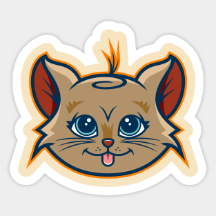 Baige Kitty Kat Sticker